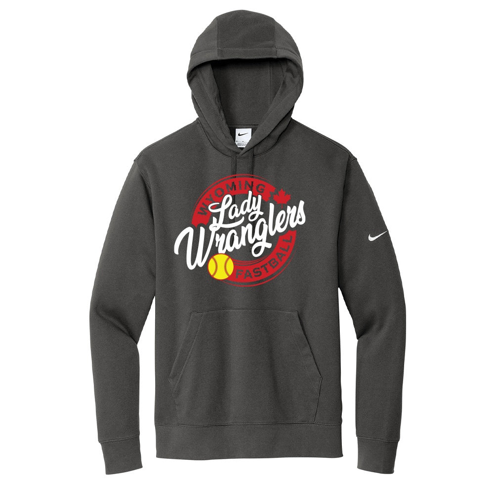Wyoming Lady Wranglers Adult Nike Fleece Hooded Sweatshirt