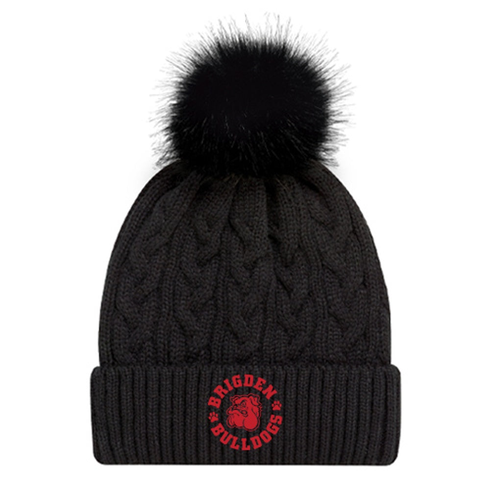 Brigden Faux Fur Pom Pom Cuff Toque