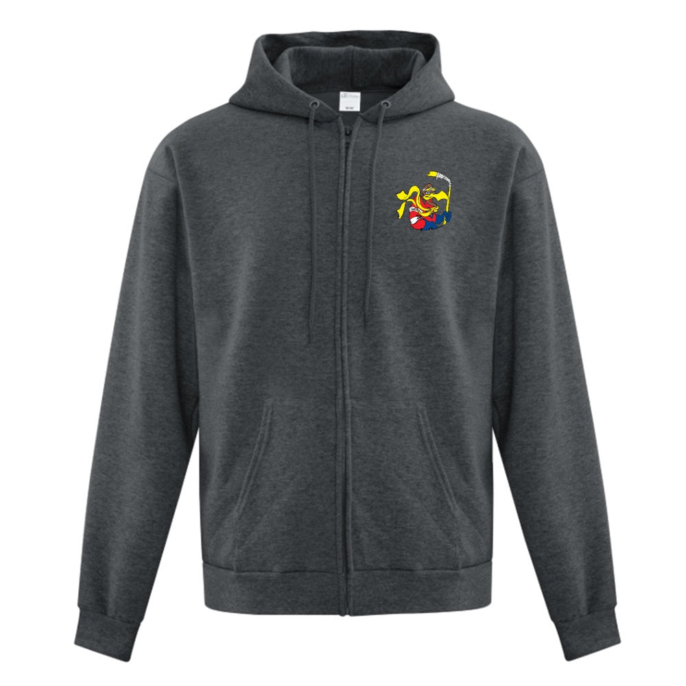 Petrolia Flyers Adult Fleece Full Zip Hooded Sweatshirt