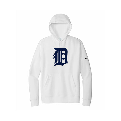 Dresden Minor Baseball Adult Nike Club Fleece Sleeve Swoosh Pullover Hoodie