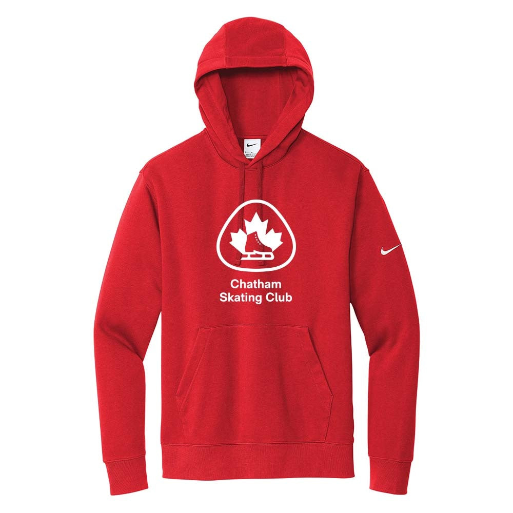 Chatham Skating Club Nike Club Fleece Sleeve Swoosh Pullover Hoodie