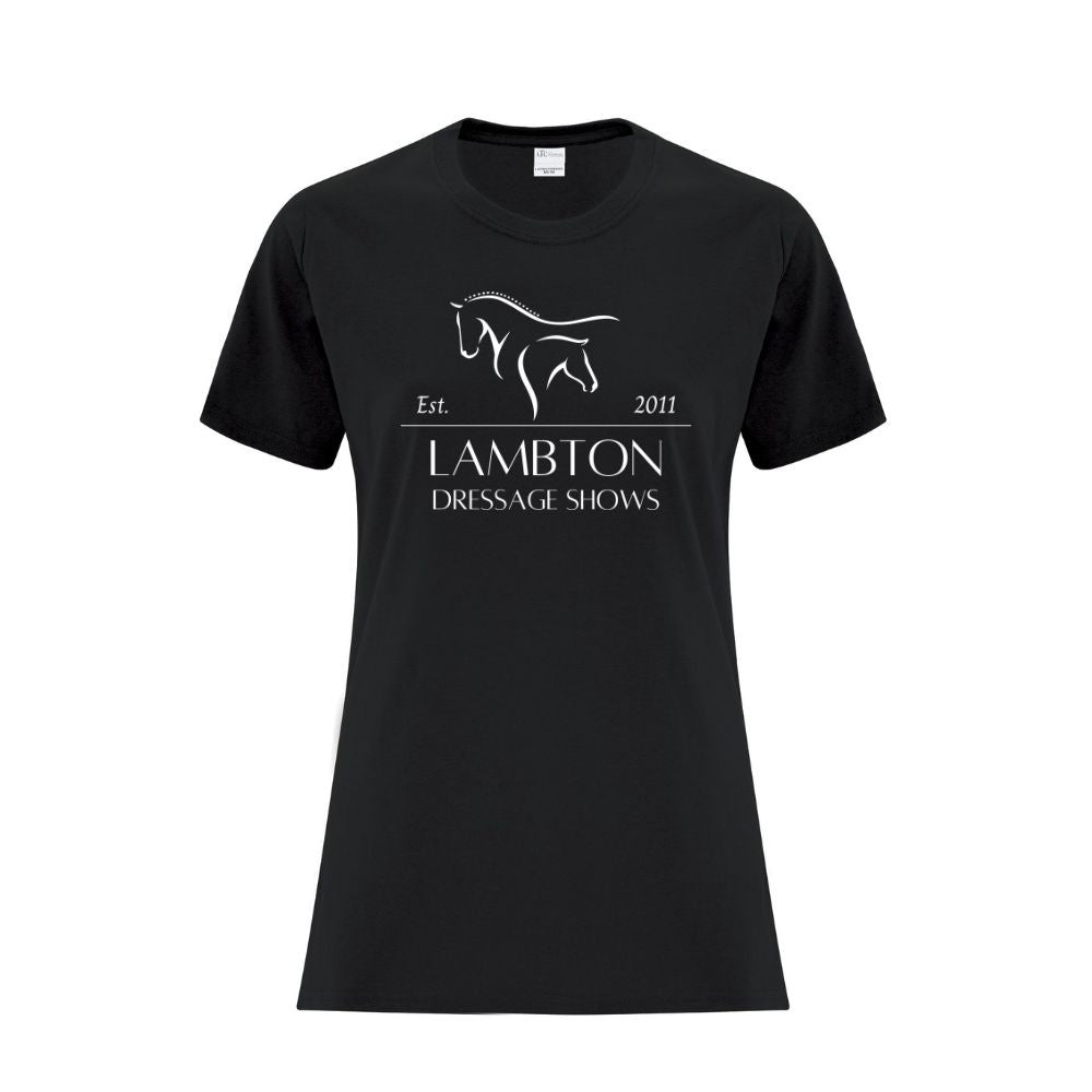 Lambton Dressage Shows Ladies' Cotton T-Shirt