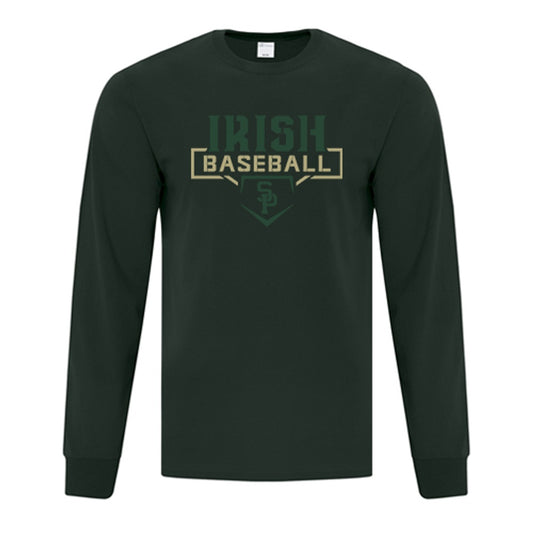 St. Pats Baseball Adult Everday Cotton Long Sleeve T-Shirt