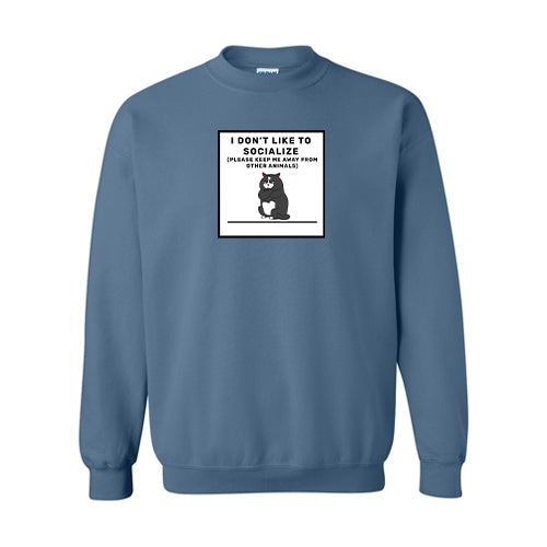 Anti-Social Cotton Crewneck Sweatshirt