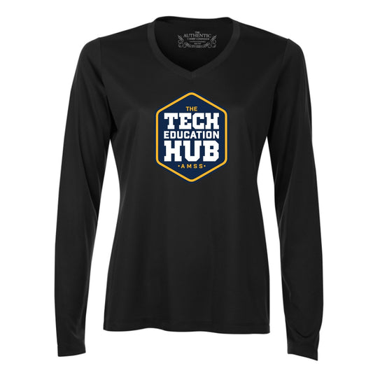Technological Education Hub Ladies' Pro Team Long Sleeve V-Neck