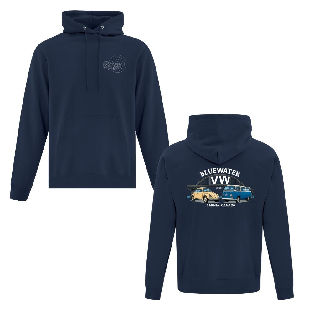 Bluewater Volkswagen Club Adult Fleece Hooded Sweatshirt