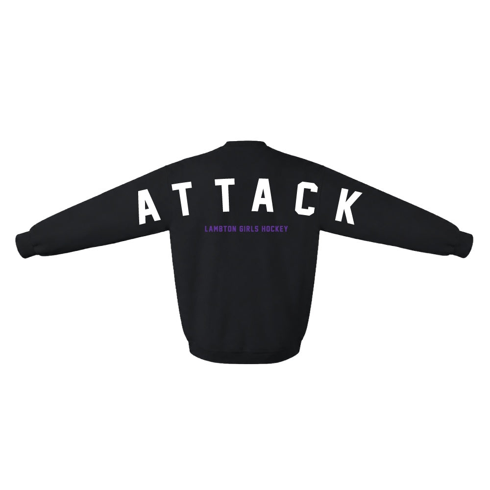 Lambton Attack Adult Heavy Blend Crewneck Sweatshirt