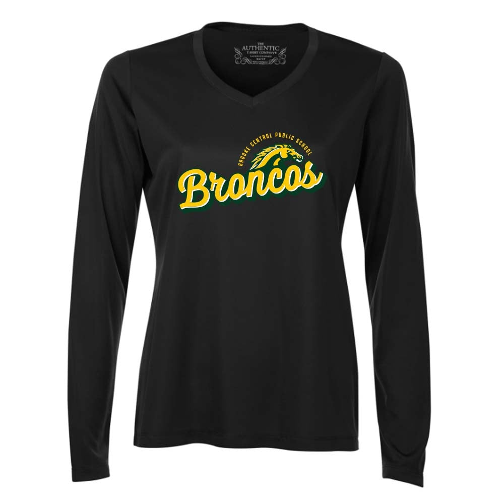 Brooke Central Ladies' Pro Team Long Sleeve V-Neck