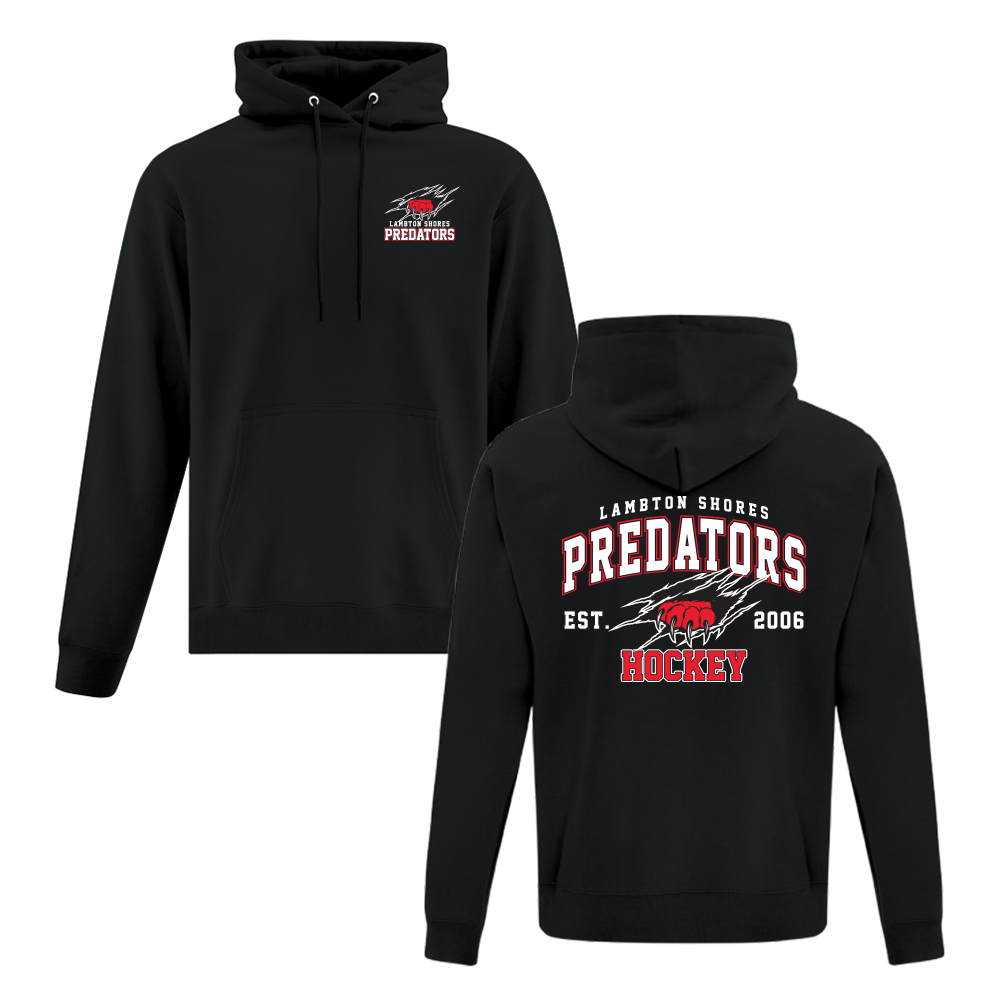 Lambton Shores Predators Adult Fleece Hooded Sweatshirt
