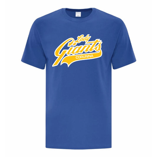 Corunna Lady Giants Adult Everyday Cotton T-Shirt