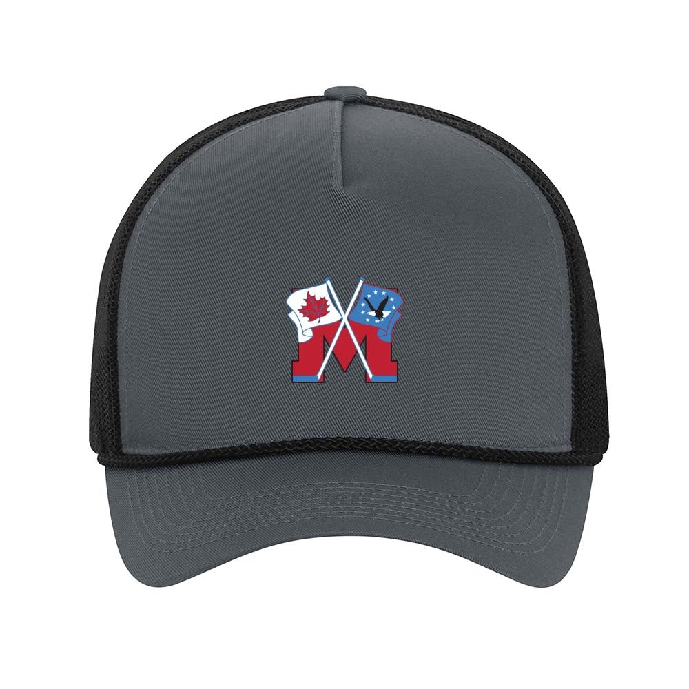 Mooretown Lady Flags Cotton Twill 5-Panel Trucker Rope Cap