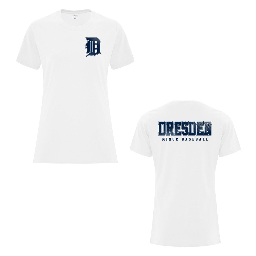 Dresden Minor Baseball Ladies' Cotton T-Shirt
