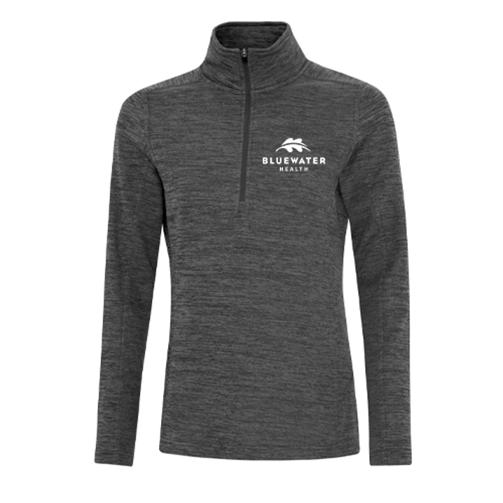 Bluewater Health Ladies' Dynamic Heather Fleece 1/2 Zip Sweatshirt