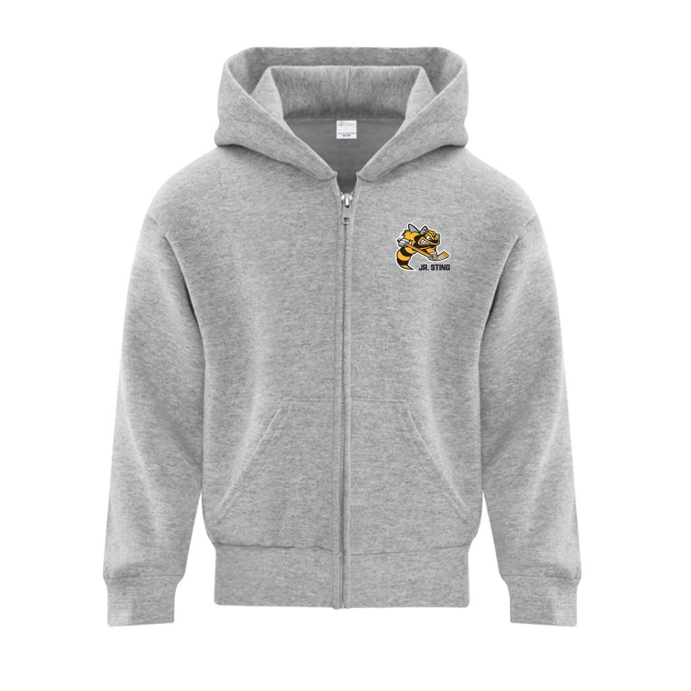 Sarnia Jr Sting Youth Fleece Full Zip Hooded Sweatshirt