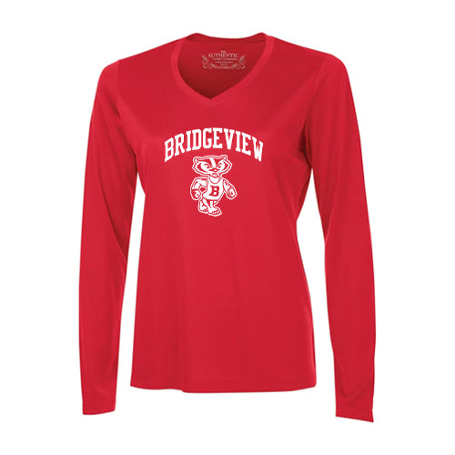 Bridgeview Ladies' Pro Team Long Sleeve V-Neck T-Shirt