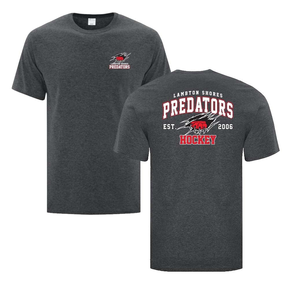 Lambton Shores Predators Adult Cotton T-Shirt