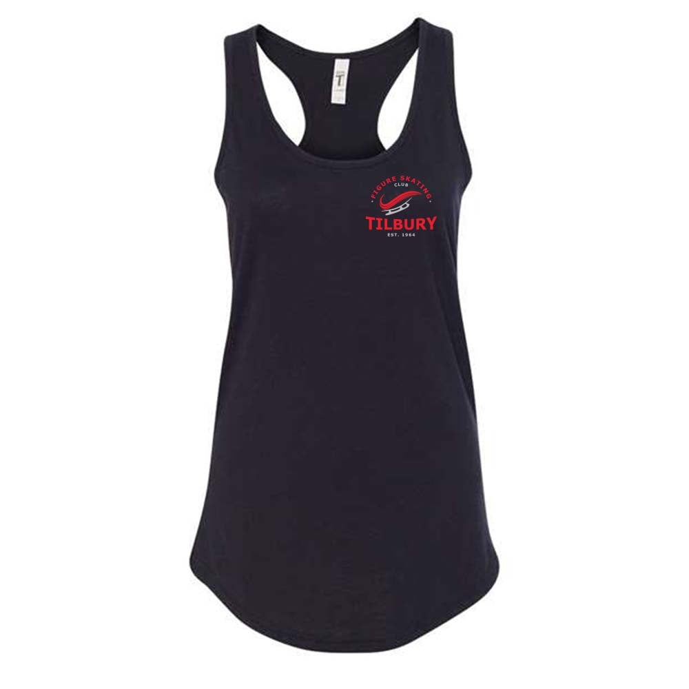 Tilbury Figure Skating Ladies' Ideal Racerback Tank (Alt. Logo)