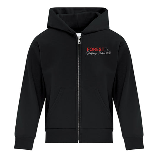 Forest Skating Club Youth Everyday Fleece Full Zip Hooded Sweatshirt