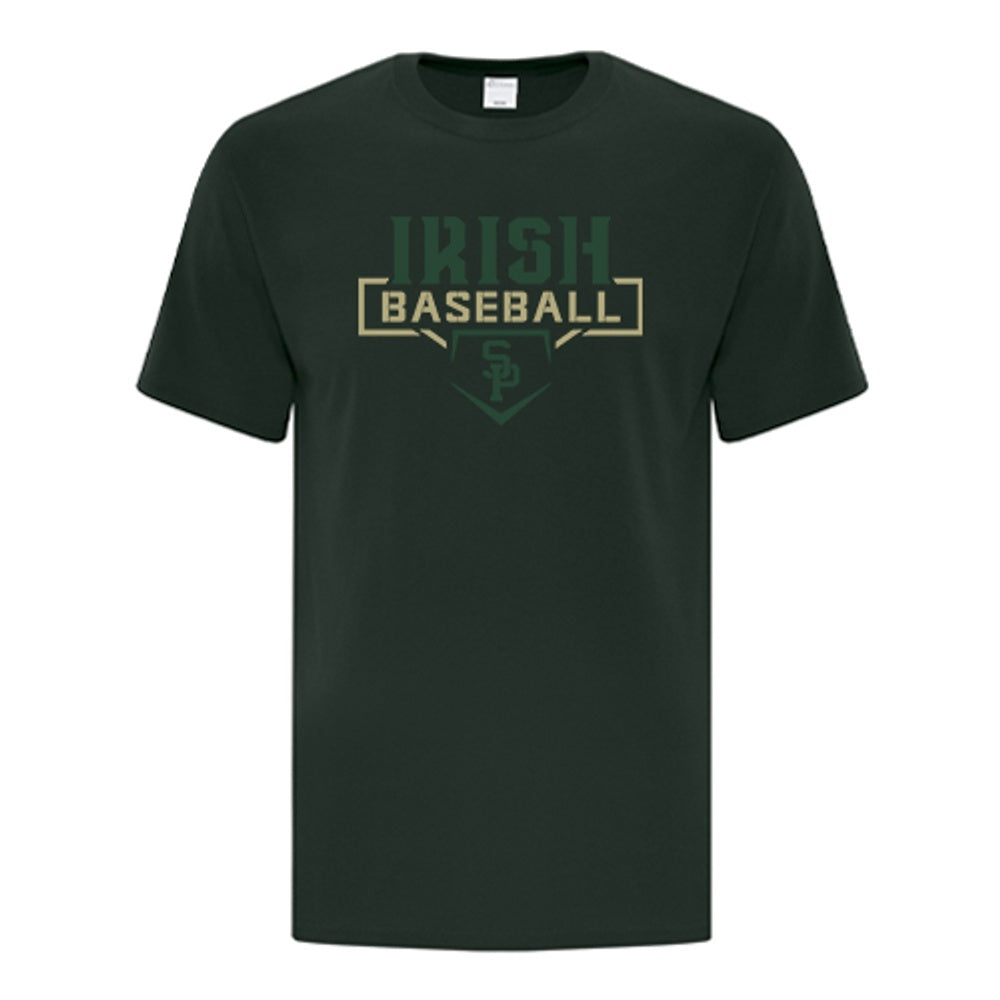 St. Pats Baseball Adult Everyday Cotton T-Shirt