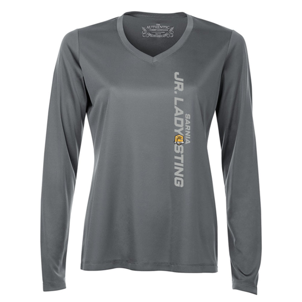 Jr Lady Sting Ladies' Pro Team Long Sleeve V-Neck T-Shirt