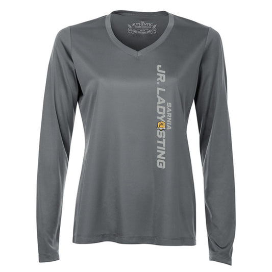 Jr Lady Sting Ladies' Pro Team Long Sleeve V-Neck T-Shirt