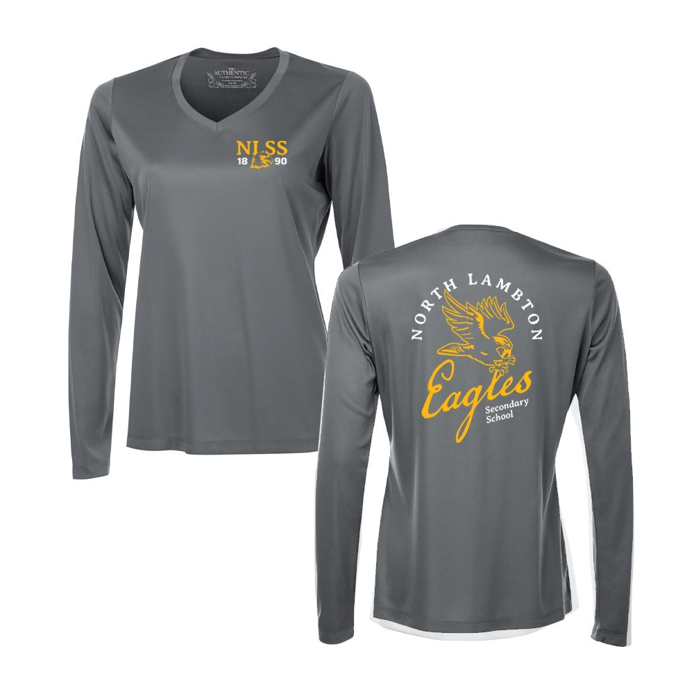 North Lambton Ladies' Pro Team Long Sleeve V-Neck Tee