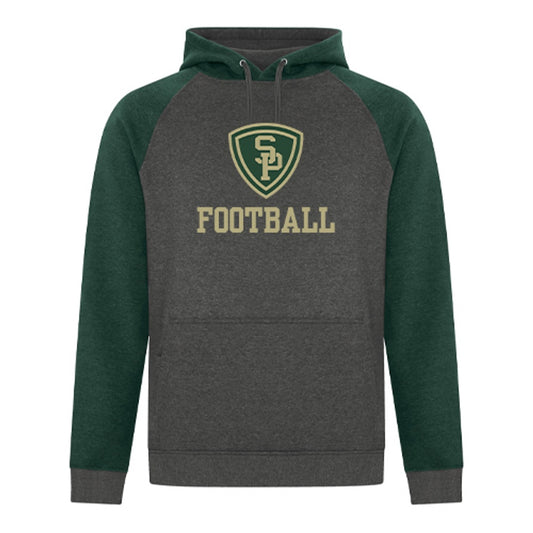 St. Pat's Football Adult EsActive Vintage Two Tone Hoodie