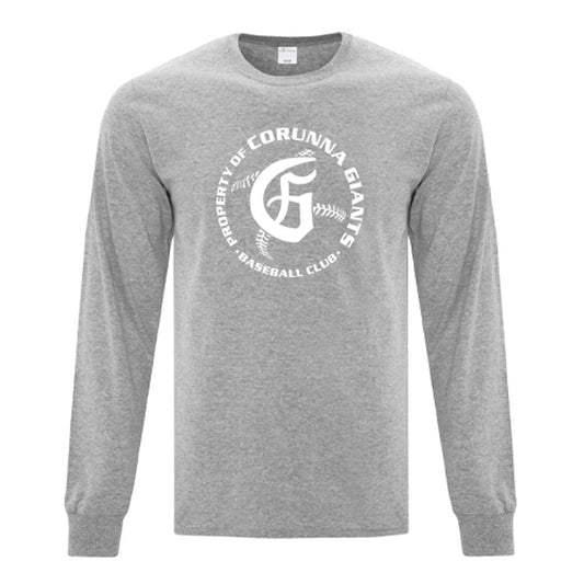 Corunna Giants Adult Everyday Cotton Long Sleeve T-Shirt