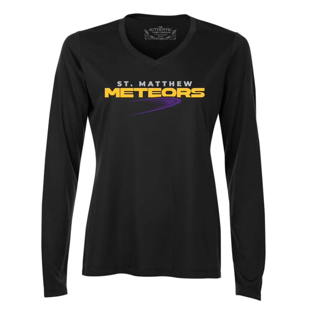 St Matthew Ladies' Pro Team Long Sleeve V-Neck