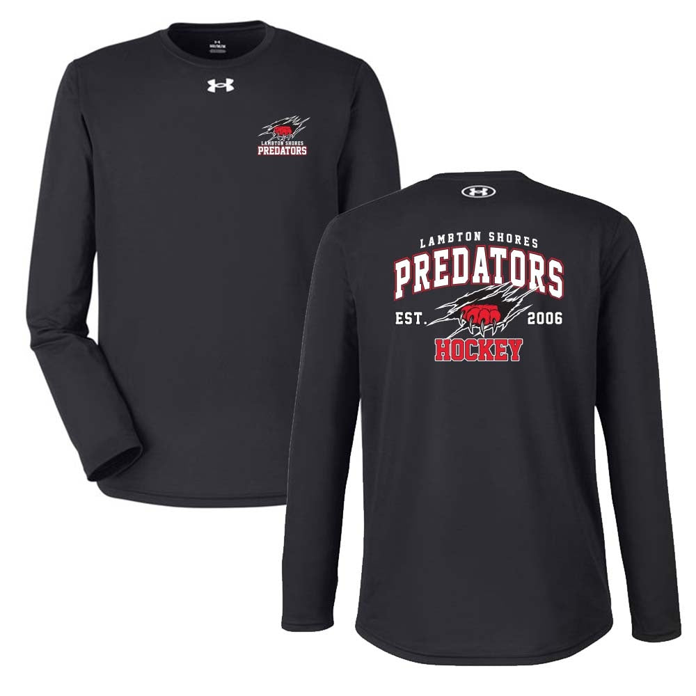 Lambton Shores Predators Adult Under Armour Team Tech Long Sleeve