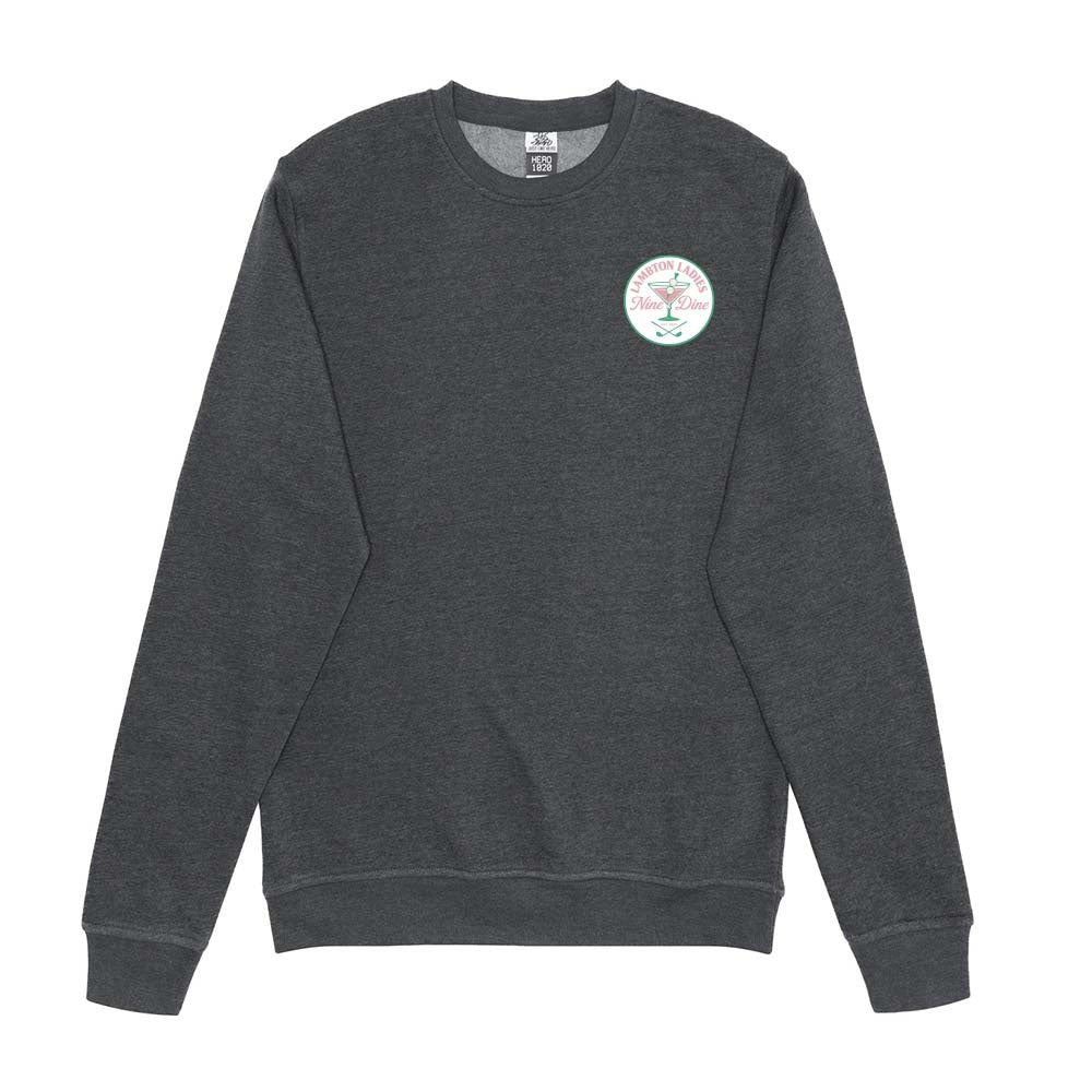 Lambton Ladies 9 & Dine Adult Crewneck Sweatshirt