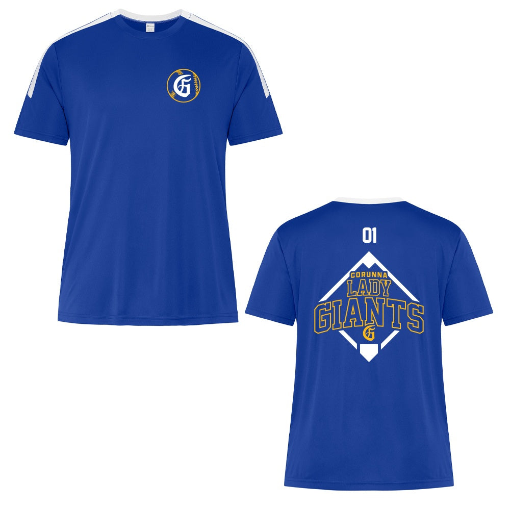 Corunna Lady Giants Youth Pro Club T-Shirt