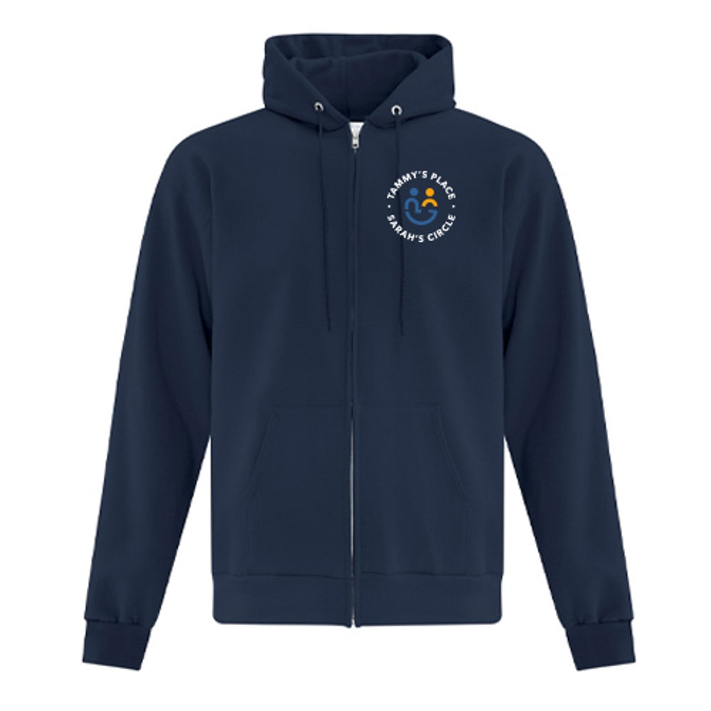 Tammy's Place & Sarah's Circle Adult Everyday Fleece Full Zip Hooded Sweatshirt