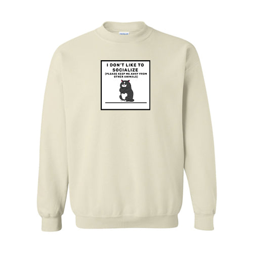 Anti-Social Cotton Crewneck Sweatshirt