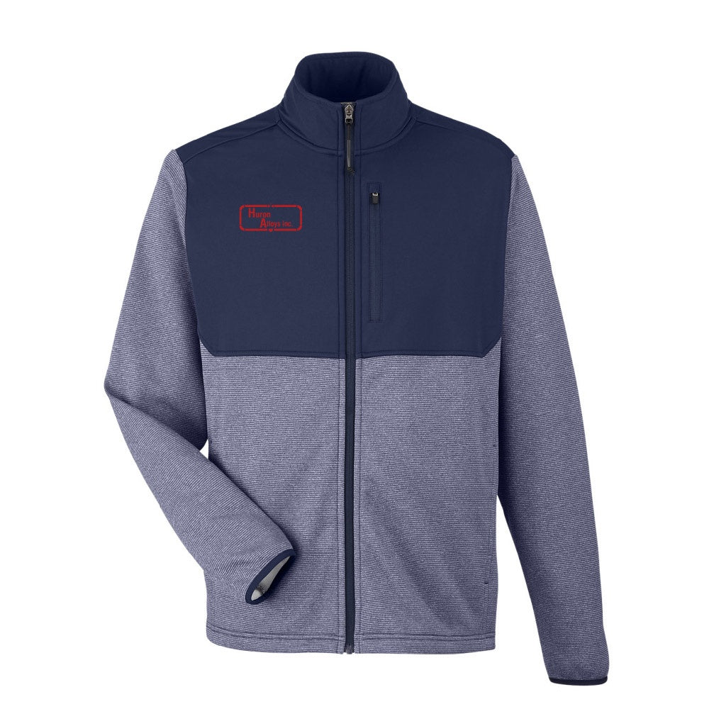 Huron Alloys Adult Core 365 Venture Heathered Stripe Hybrid Jacket