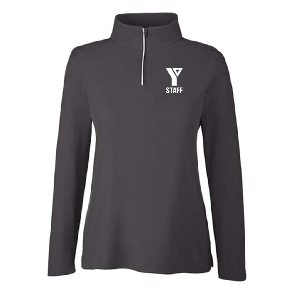YMCA Ladies' Fusion ChromaSoft™ Pique Quarter-Zip Pullover (12 pc)