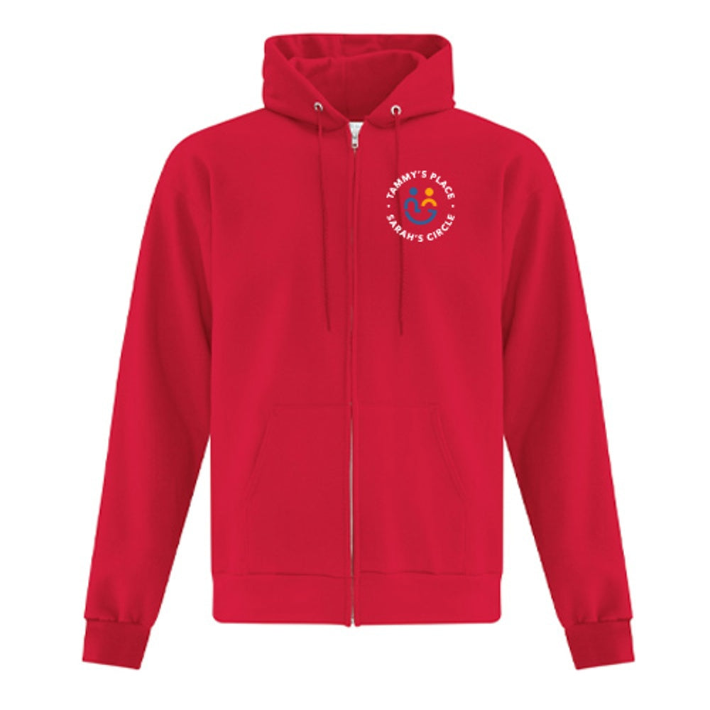 Tammy's Place & Sarah's Circle Adult Everyday Fleece Full Zip Hooded Sweatshirt