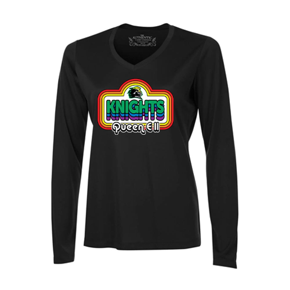 Queen Elizabeth II Sarnia Staff Ladies' Pro Team Long Sleeve V-Neck T-Shirt