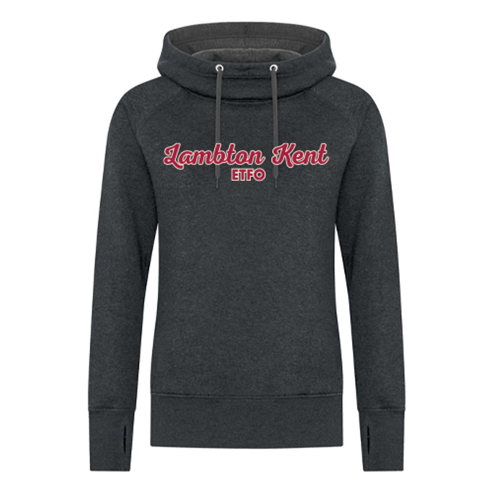 Lambton Kent ETFO Ladies' Twill Vintage Hooded Sweatshirt