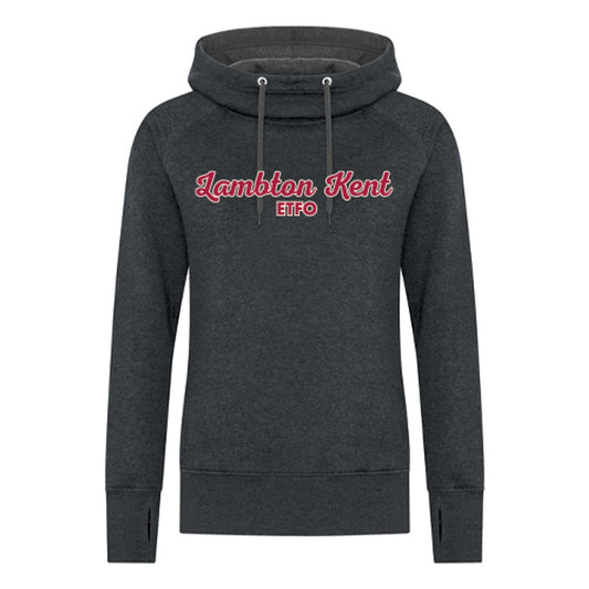 Lambton Kent ETFO Ladies' Twill Vintage Hooded Sweatshirt