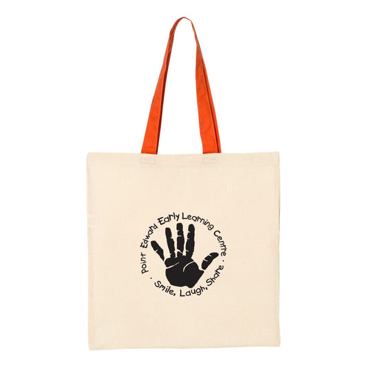 PEELC Economical Tote with Contrast-Color Handles