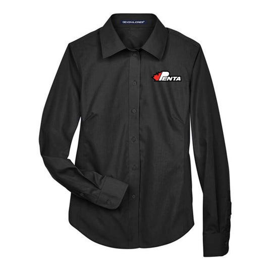 Penta Ladies' Broadcloth Woven Dress Shirt