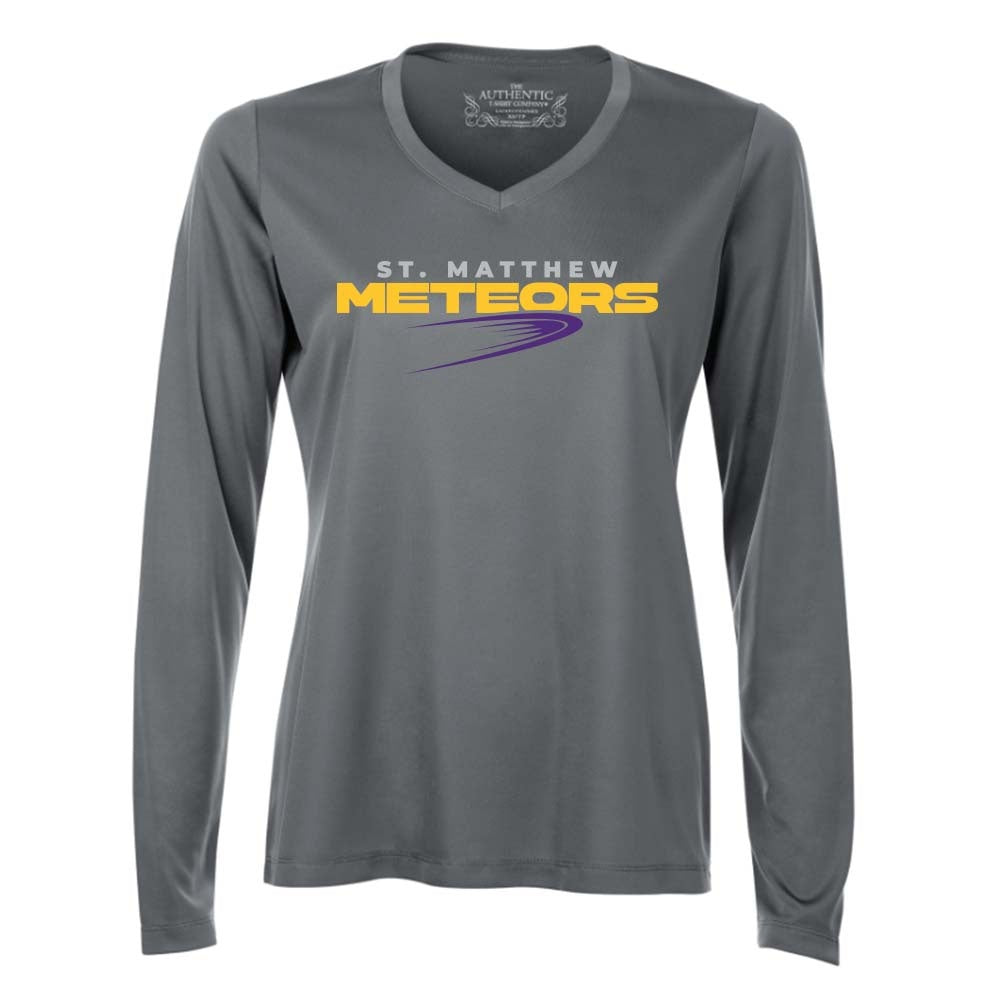 St Matthew Ladies' Pro Team Long Sleeve V-Neck