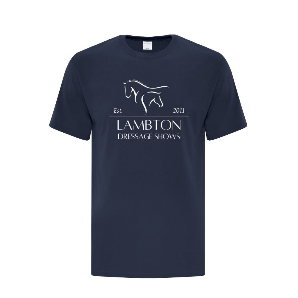 Lambton Dressage Shows Adult Cotton T-Shirt