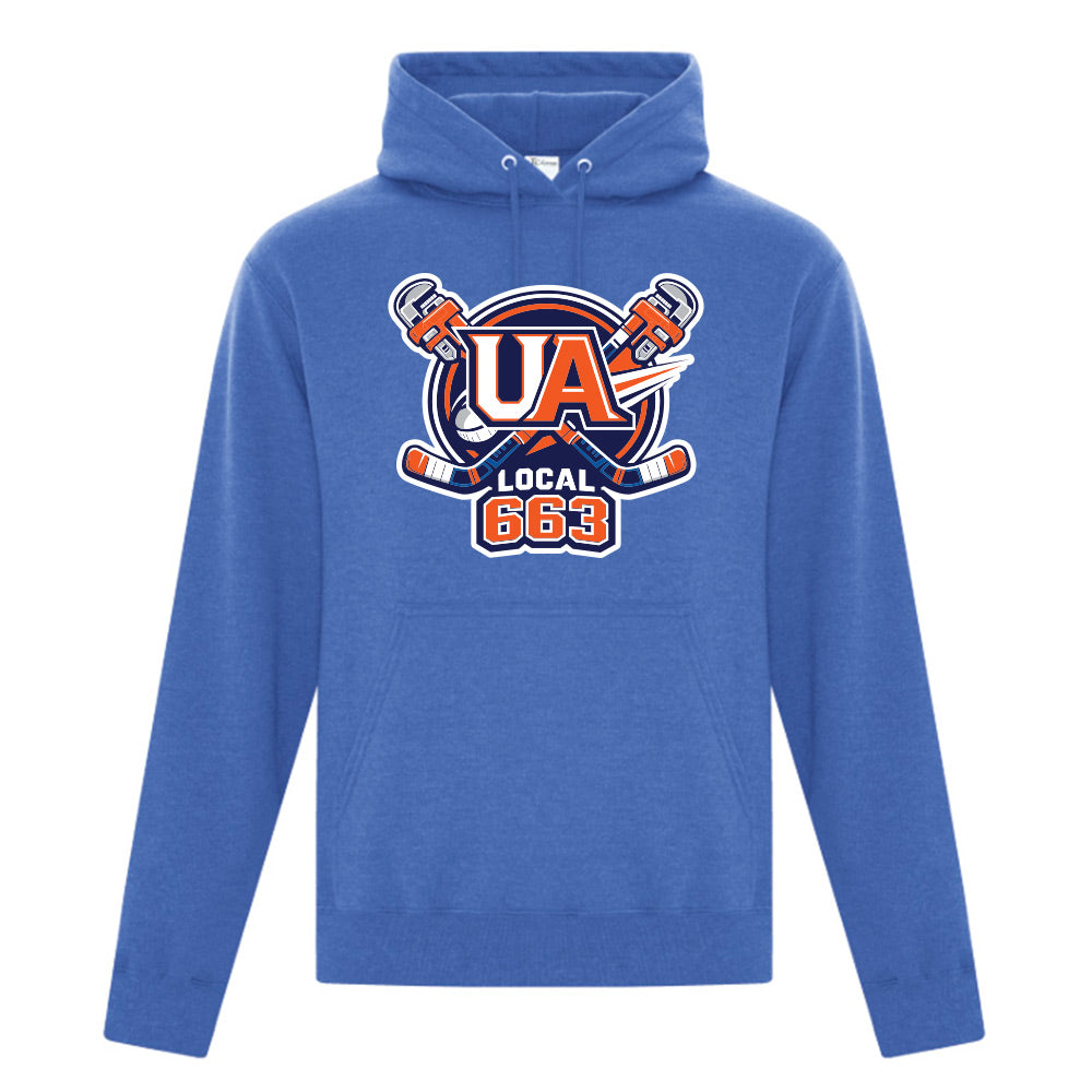 Local 663 Hockey Adult Fleece Hooded Sweatshirt