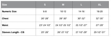Youth Sizing Chart