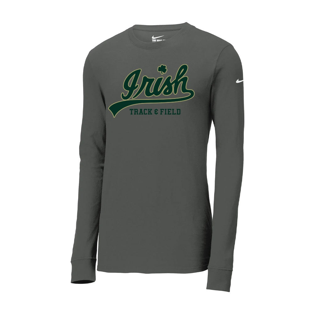 St Pats Track & Field Adult Nike Dri-FIT Cotton/Poly Long Sleeve Tee