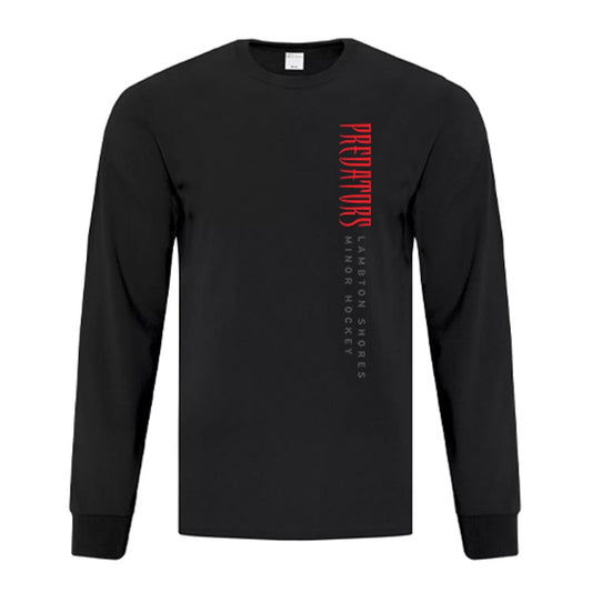 Lambton Shores Predators Youth Everday Cotton Long Sleeve T-Shirt