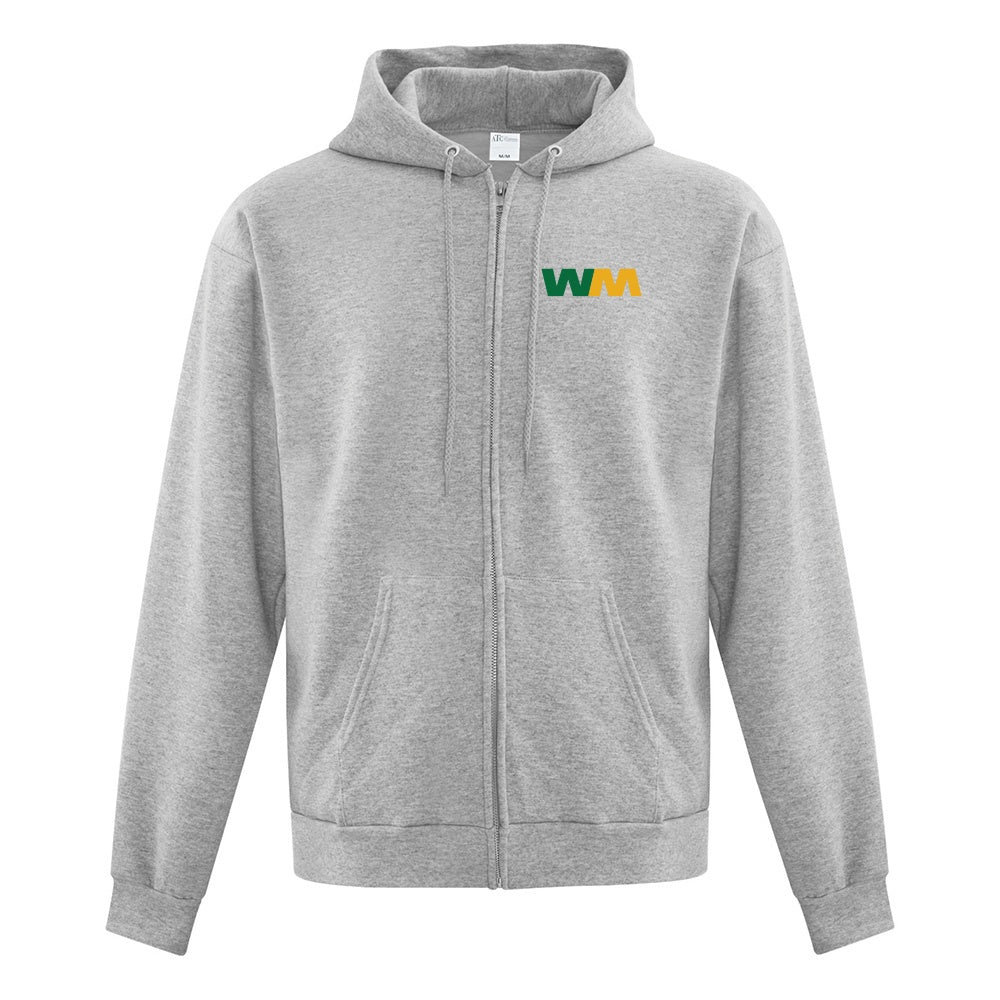 WM Canada Adult Fleece Full Zip Hooded Sweatshirt