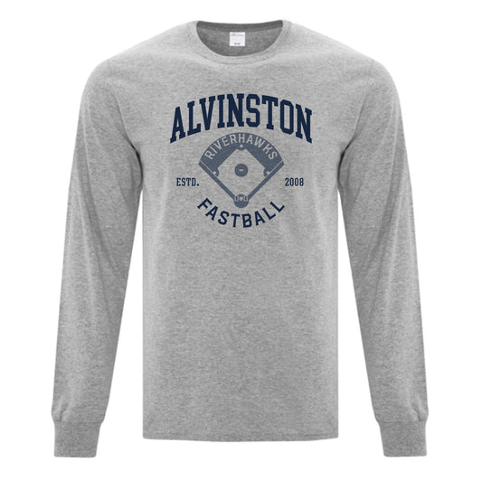 Alvinston Riverhawks Youth Everyday Cotton Long Sleeve T-Shirt